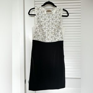 Ted Baker White and Black Cocktail Dress
